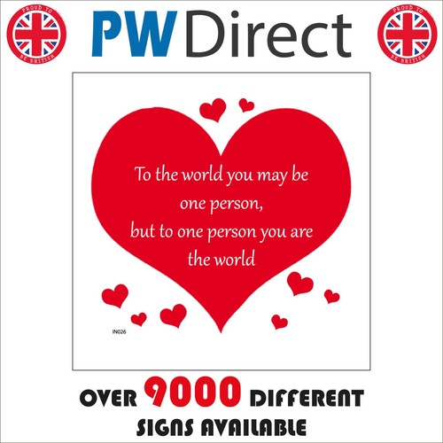 Sign the world you - sign, may