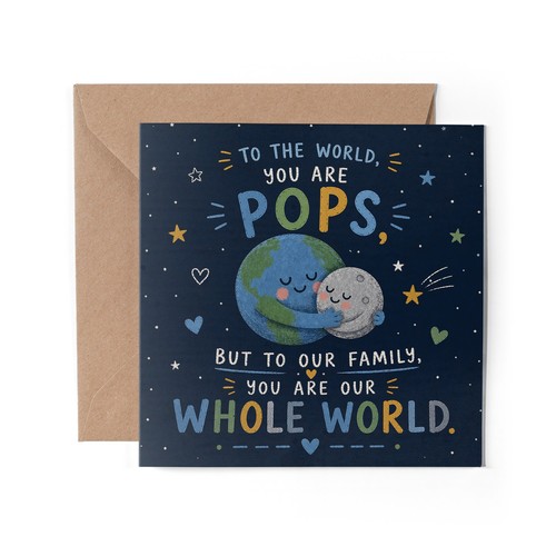 Pops greeting card - x,